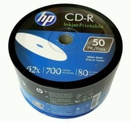 HP CD-R 700 MB x52 Potlačiteľné 100 ks