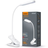 6W flexibilná stolná LED lampa, stmievateľná, s CLIP