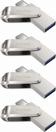 SanDisk Pendrive Ultra Dual Drive Luxe USB-C 64 GB x4