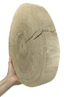 Dubový plátok odkôrnený 30-35 cm/hrúbka. 5 cm/ Brúsenie