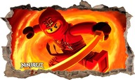 Nálepka na stenu plagátu LEGO NINJAGO! 3D XL!