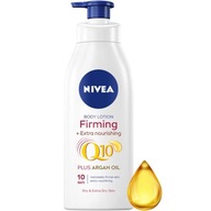 NIVEA Q10 FIRMING BODY LOTION s arganovým olejom pre suchú pokožku