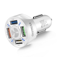 2.1A QC3.0 4 USB nabíjačka do auta 12-32V Ad