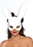 Maska-MASQUERADE RABBIT MASK BIELA