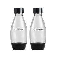 X2 FĽAŠE NA VODU SODASTREAM FUSE 0,5L - ČIERNA DVOJBAL.