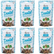 Brit Care Cat Snack Dentálna pochúťka pre mačky 6x50g