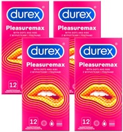 DUREX PLEASUREMAX - rebrované kondómy 48 ks