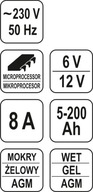 ELEKTRONICKÝ USMERŇOVAČ 6V 12V, 8A 5-200AH