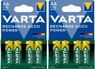 NOVINKA ORIGINÁL VARTA AA Ni-MH (R6) 2100 mAh batérie sada 4+4 8 ks.