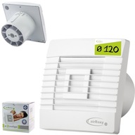 KÚPEĽŇOVÝ VENTILÁTOR Ø120 ŽALÚZIE SILENT TIMER