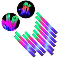 10x LED Sponge Light Stick Svetelný meč Koncertná Disco Party Hračka