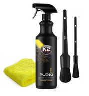 K2 PURIO PRO liquid Cleaning Čistenie plastov 2x KEFA Z MIKROVLÁKNA