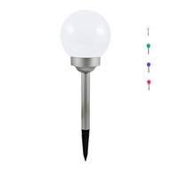 Solárna lampa LED BALL LARGE biela RGB, tienidlo 15 cm