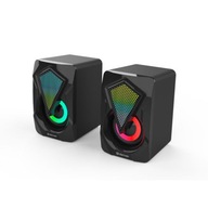 POČÍTAČOVÉ REPRODUKTORY 2.0 USB miniJACK RGB 6W