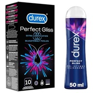 KONDÓMY + INTÍMNY GÉL SET DUREX lubrikant 50 ml bezpečný a zvlhčený