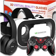 VR OKULIARE 3D GAMEPAD OKULIAROV PRE TELEFÓN SO SLÚCHADLAMI NAJLEPŠÍ DARČEK