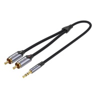 VENTION KÁBEL AUDIO KÁBEL 2X RCA CINCH NA MINIJACK 3,5MM CHINCH AUX 0,5M