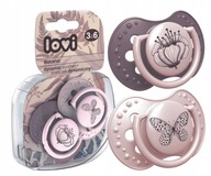 LOVI 2x BOTANIC DYNAMIC SILICONE cumlík 3-6M DIEVČA BOTTERFLY