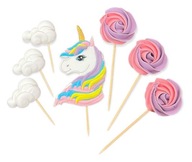 CUKROVÁ FÓRKA TOPPER JEDNOROŽEC MERINGUE LOLLIES