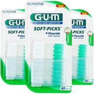 GUM Soft Picks medzizubné kefky 3x40 ks.