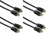 Hama Techline 4K HDMI 1.4 kábel 1,5m čierny x4