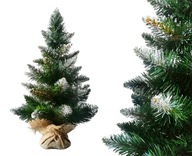 Malý vianočný stromček DIAMANTOVÁ BOROVICA BIELA ​​60cm