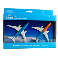 SET DVOCH MODELOV LIETADLA PRE DETI KLM B787 / B777 ORANGE PRIDE