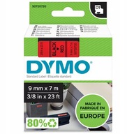 DYMO D1 40917 páska 9mm červeno/čierna originál