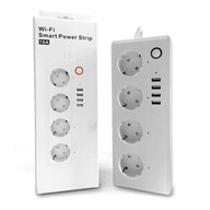 Predlžovací kábel Tuya WiFi USB EU3 Power Strip