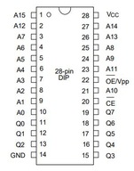 WINBOND W27C512-45Z W27C512 pamäť FLASH DIP-28