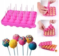 SILIKÓNOVÁ FORMA NA COOKIES, CAKE POPS lízanky + zmrzlinové tyčinky, sladkosti