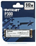 Patriot P300 SSD 512 GB M.2 NVMe Gen3 x4 Novinka