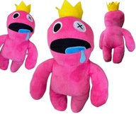 Maskot RAINBOW FRIENDS PINK ROBLOX ružový 24cm