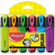 Zvýrazňovače MAPED FLUO PEPS 6 FARIEB