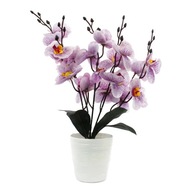 Orchidea UMELÉ KVETY V ČRENÁRE 40cm FARBY