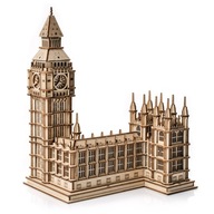 Drevené puzzle Little Story 3D model DIY - Hodinová veža Big Ben