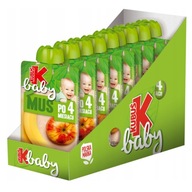 KUBUŚ Baby jablková banánová pena bez cukru 4 m+ 9x100g