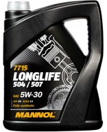 MANNOL 5W30 LONGLIFE OLEJ 504,00 507,00 OEM VW 5L - VÝROBA 2024!!!