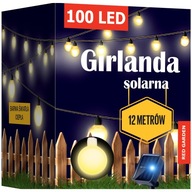 SOLÁRNE ZÁHRADNÉ GARLANDY LED LAMPY 100 ŽIAROV