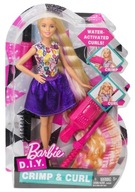 Bábika Barbie Urob si sám vlny a kučery DWK49