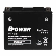 BPower Platinum AGM YT12B-BS 12V 10Ah 175A ET12B