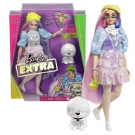 Mattel Barbie bábika Extra lesklý Creation Dog