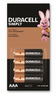 Duracell Alkaline AAA (R3) batéria 4 ks.