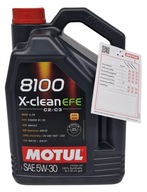 MOTUL 8100 X-CLEAN EFE OIL 5W30 - 5L + ZADARMO