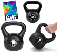 KETTLEBELL Kettlebell 10 KG loptička KONVICA Činka činka FITNESS ABS NA CVIČENIE