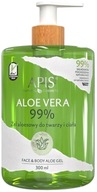 PRÍRODNÝ ALOE VERA 99% ALOE GÉL NA TVÁR A TELO Upokojuje podráždenia