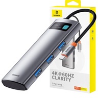 Baseus USB-C HUB adaptér USB 3.0 HDMI 4K 60 Hz PD 100W TF/SD