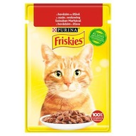 PURINA FRISKIES KRMIVO PRE MAČKY VRECKO 26 x 85g HOVÄDZ