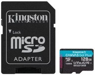 Micro-SD karta Kingston Canvas Go SDXC 128 GB 170 MB