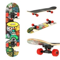 Klasický NILS SOLID Drevený SKATEBOARD ABEC-7